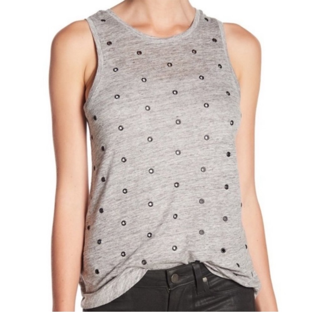 Paige Mikaela V Back Grommets Tank Top